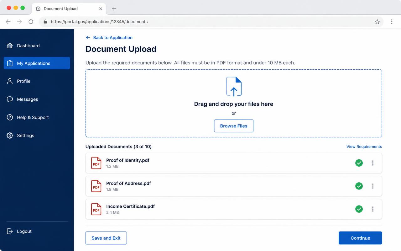 Illustration of the step: Complete registration